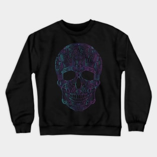 Beautifull circuit skull design Crewneck Sweatshirt